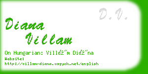 diana villam business card